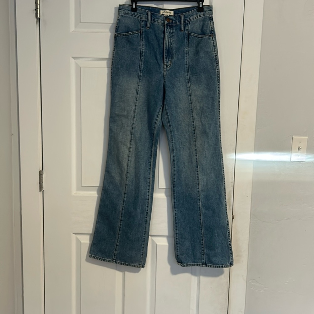 Madewell: 11” high rise flare